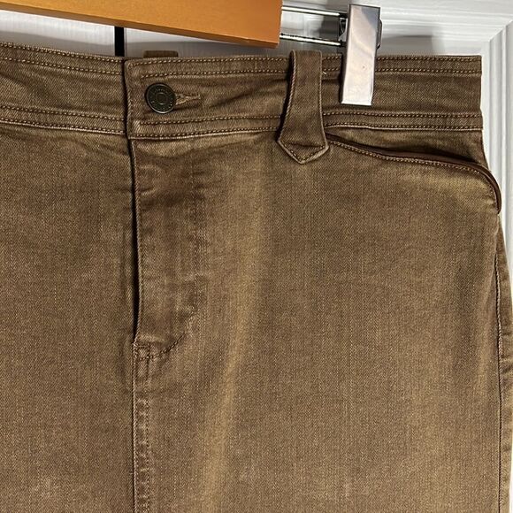 Ralph Lauren Brown Denim Skirt Size 6 - Picture 3 of 11